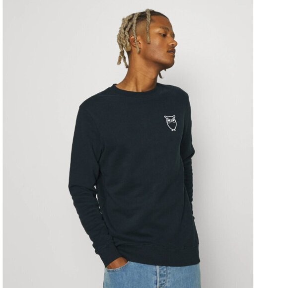 Knowledge Cotton Apparel ELM OWL - Sweatshirt in Royal Blue - Picture 2 of 9